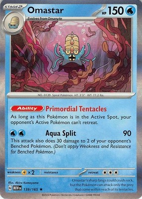 Omastar 139/165 SV: Scarlet & Violet 151 Holofoil