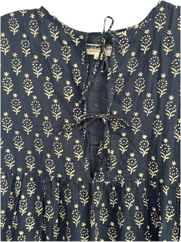 Emerson Fry XS/S Isla Mini Dress Blue India Collection Organic Cotton Marguerite - Picture 6 of 12