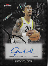 2024-25 TOPPS FINEST JOHN COLLINS ELECTRIFYING SIGNATURES BLACK GEOMETRIC /25