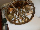 Vintage Gold Metal Candelabra Christmas Tree 5 Candle Holder Centerpiece — photo 5