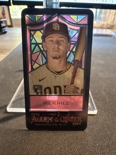 2024 Allen & Ginter Exclusive EXT Mini Stained Glass Jackson Merrill Rookie RC