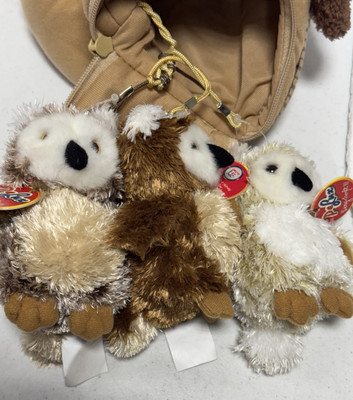 Globo Pelux Owl House Plush Made In Italy 3 Owls NWT