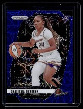 2024-25 Panini Prizm WNBA Blue Velocity Charisma Osborne RC Phoenix Mercury #65