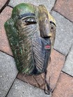 Vintage Mexican FOLK ART Polychrome Carved Wood Dance Mask Tlacololeros Guerrero — photo 10