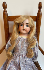 21” Antique German Kestner 8 DEP 154 Bisque Doll w/Leather Body, Bisque Arms
