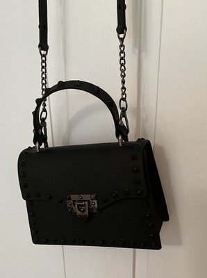 DASTI Studded Crossbody Jelly Handbag Mini Black