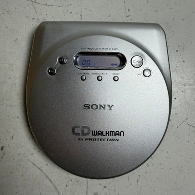 Sony CD Walkman D-EJ815 Silver Portable G-Protection Digital Audio CD Player