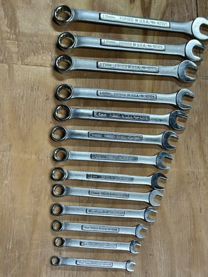 #ad Craftsman Vintage Metric Combination Wrench Set 8 19 VA $150.00