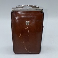 Bosca Leather Money Clip Wallet Front Pocket Card Holder Brown USA Made