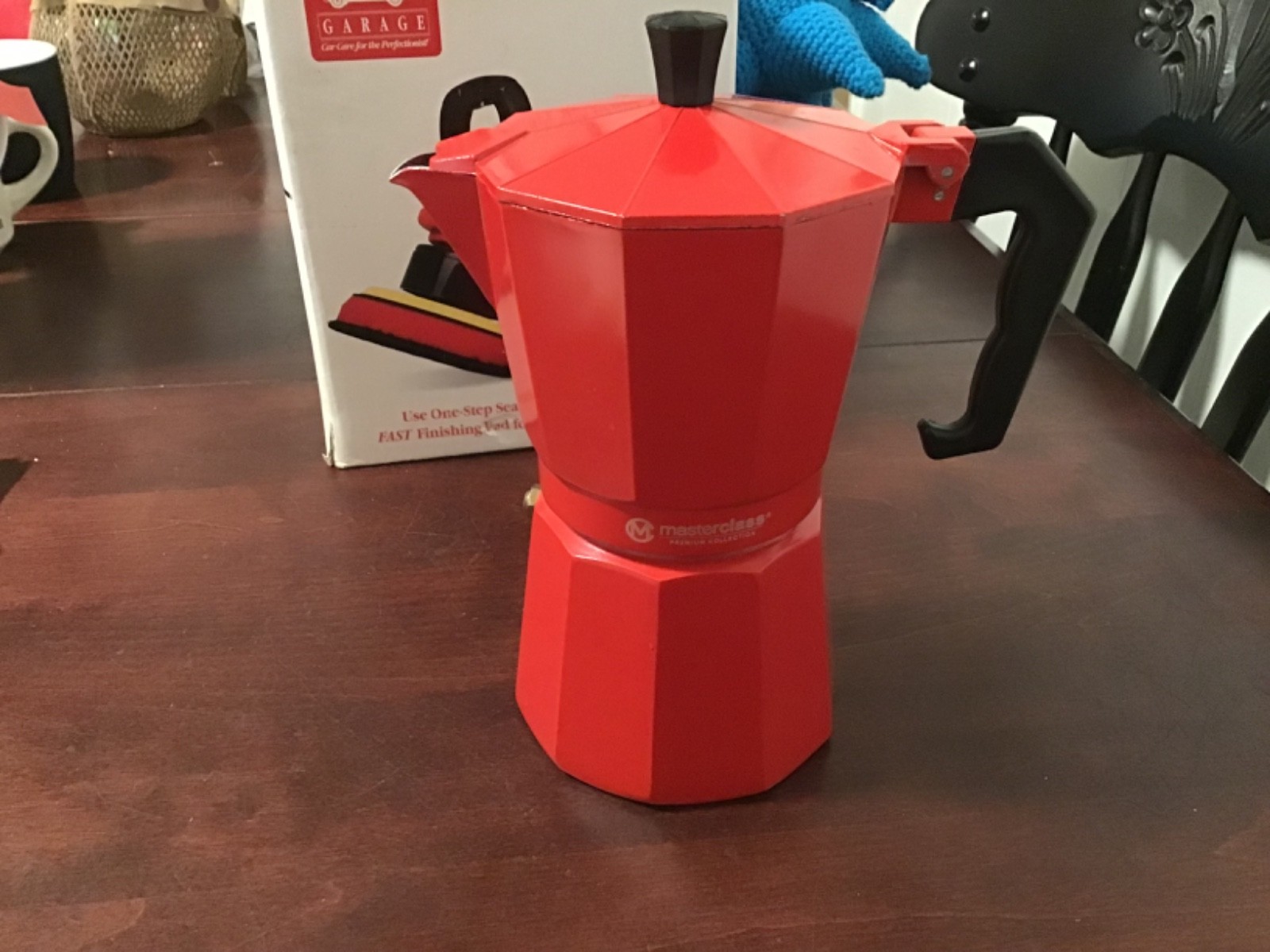 Masterclass Red Stovetop Expresso maker