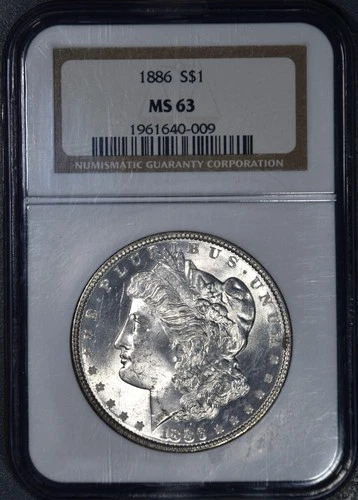 1886 $1 MORGAN SILVER DOLLAR KM# 110 NGC MS 63A6507