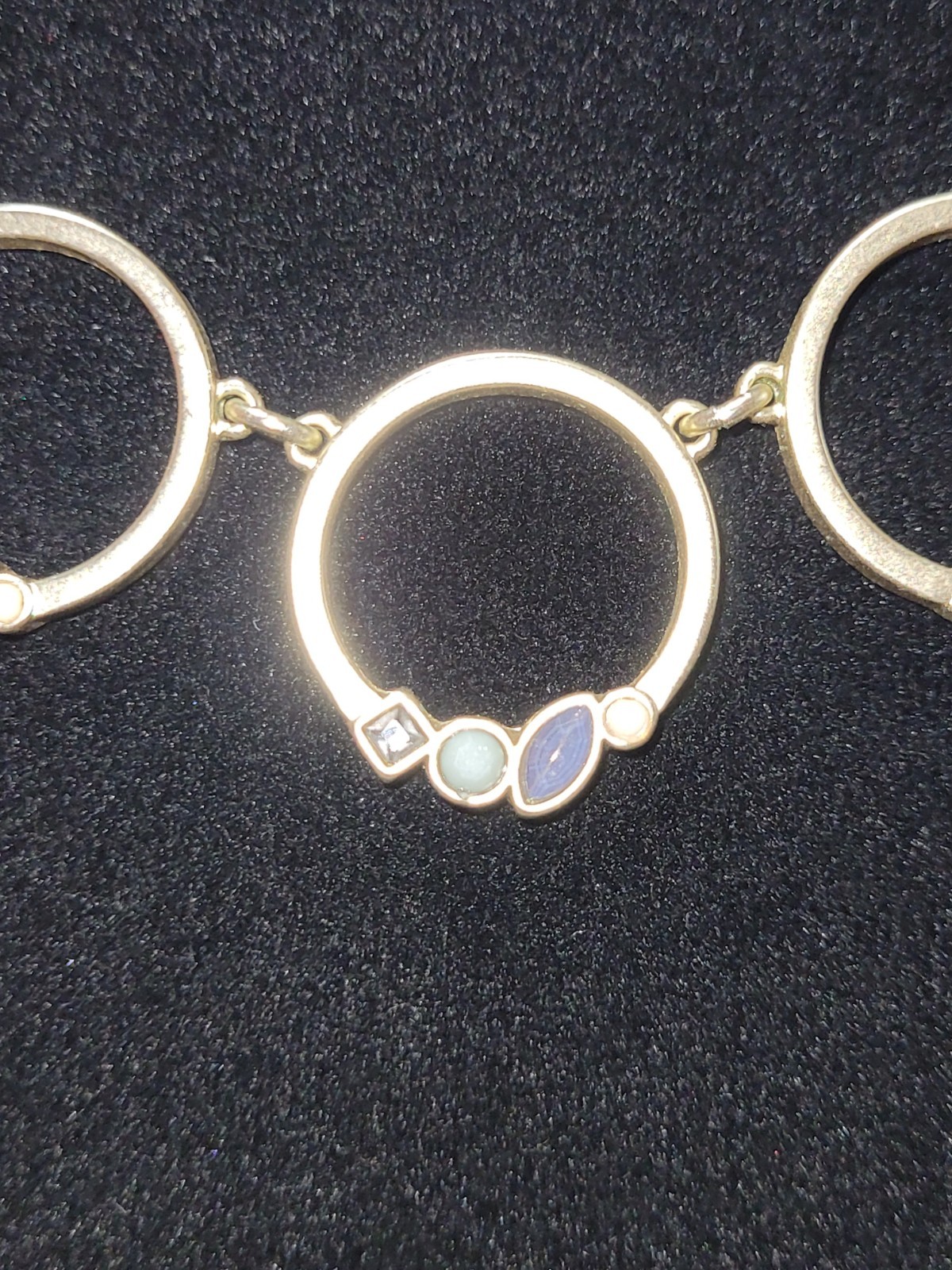 LOFT Outlet Five Circle Pendants Multicolored Rhi… - image 7