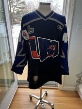 Lewiston Maineiacs Game Worn Used Hockey Jersey QMJHL CHL Fightstrap IIHF Patch