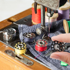 Metal Sewing Machine Bobbins, 28 PCS Universal Sewing Machine Bobbins, Compat...