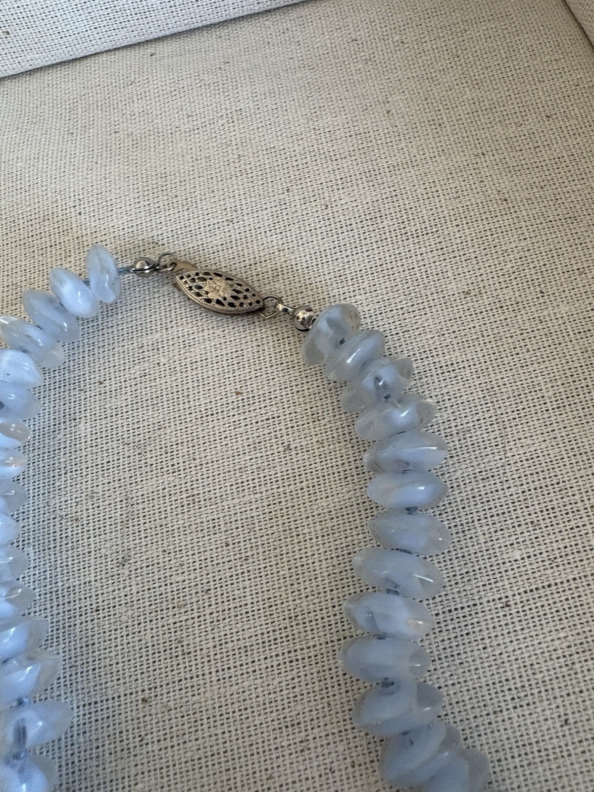 Single Strand Multi Shape & Size Blue Stone Neckl… - image 3