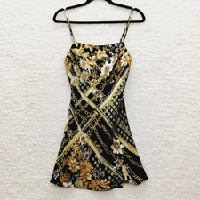 Cami Size 0 Chain Floral Whimsycore Y2K Festival Tunic Fairycore Chic Goth Edgy