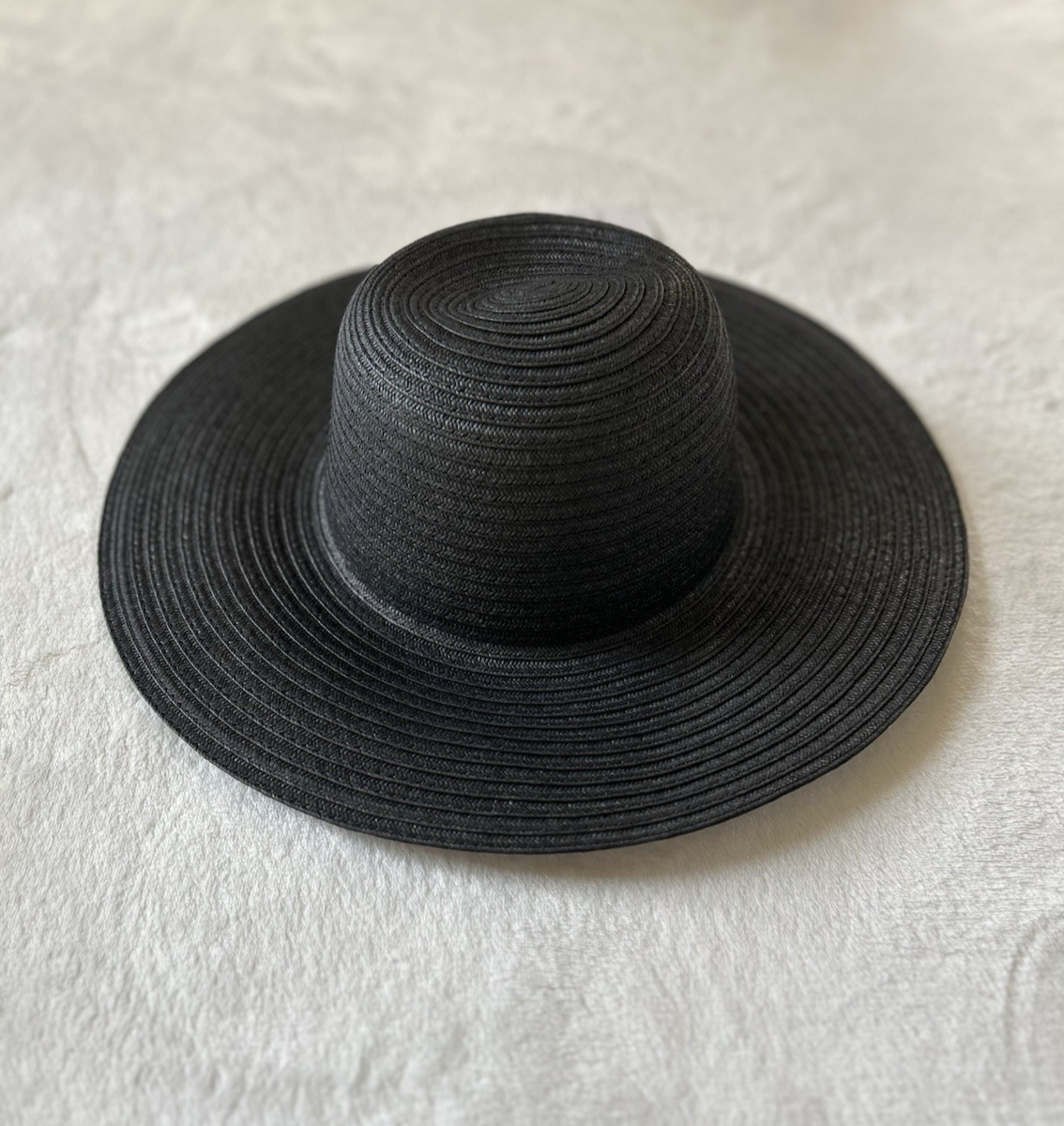 Women Foldable Summer Wide Brim Packable Hat Travel Straw Fedora Hat Black-1 Womens Summer Straw Hat Wide Brim Outdoor Foldable Sun Hat  main image 2
