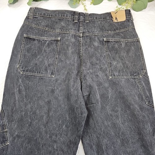 Karl Kani Y2K graue lockere Cargo Jeans Größe 40 x 34 weites Bein 100% Baumwolle - Bild 12 von 12