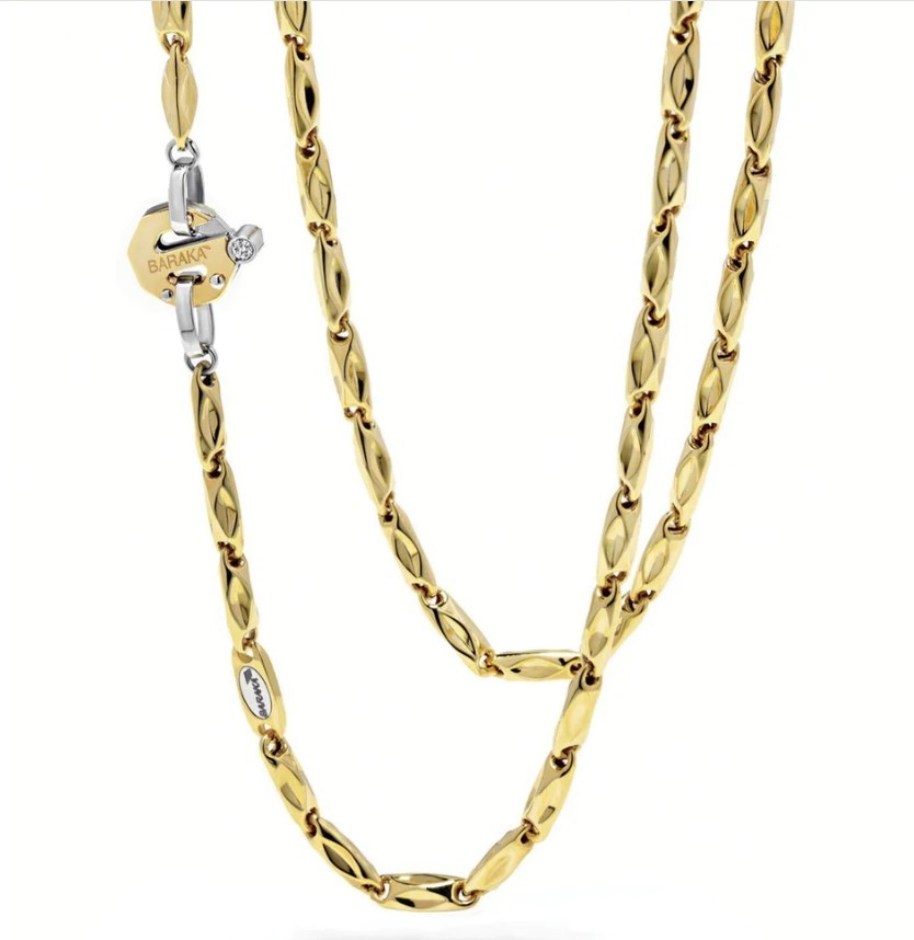 Ожерелье BARAKA Mens GC221951GIDB600002 из коллекции Nexus с золотой цепочкой и бриллиантами 1435690₽