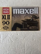 Maxell Audio Cassette High Bias XLII 90 Minutes Factory Sealed Black Magnetite