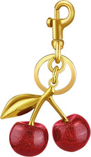 Cherry Bag Charm Cute Keychain, Purse Charms for Handbags Gifts for Women