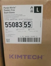 Kimtech™ Purple Nitrile™ Exam Gloves – Large – 1000/Case – Powder-Free – 2021...