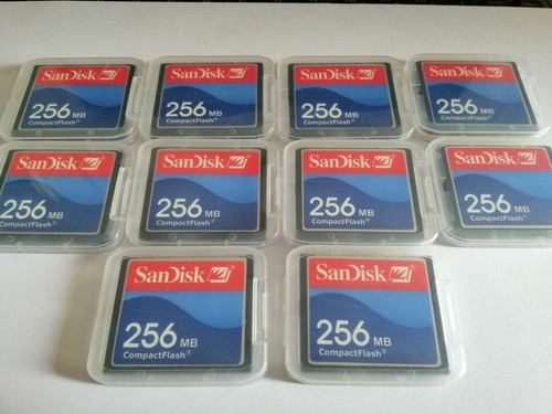 10PCS Sandisk 256MB Compact Flash Card 256MB CF Memory card SDCFJ/SDCFB - Picture 3 of 4