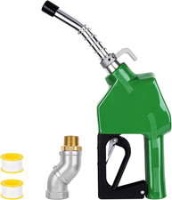 3/4" Green NPT Fuel Transfer Nozzle Kit, High Flow Auto Shut-Off Fuel Nozzle wit