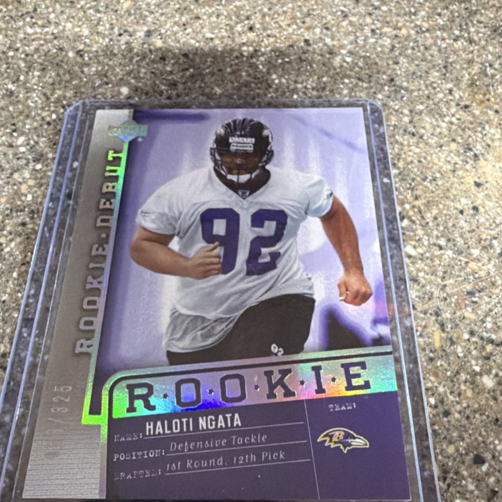 Haloti Ngata Upper Deck Rookie Debut #106 Holofoil