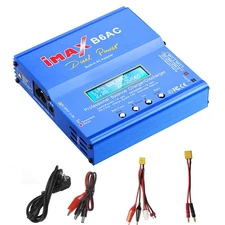 B6 Battery Charger 80W Mini Lipo Balance Charger/Discharger with Power Supply US