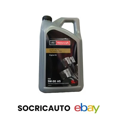 5 Litri Olio motore Ford Motorcraft 5w30 A5 Synthetic Technology Engine Oil
