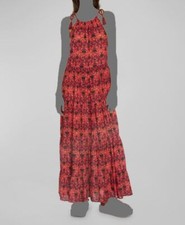 $450 Ulla Johnson Women's Red Ottavia Cover-Up Dress Swimwear Size Petite Size P