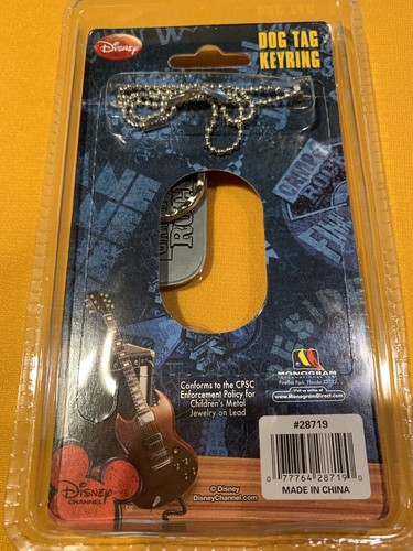 Camp Rock Dog Tag Necklace Keyring From Disney - Picture 2 of 2