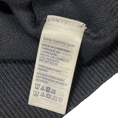 Tommy Hilfiger Men's Regular Fit Soft Cotton Flag Logo Solid Quarter Zip Sweater - Picture 9 of 48