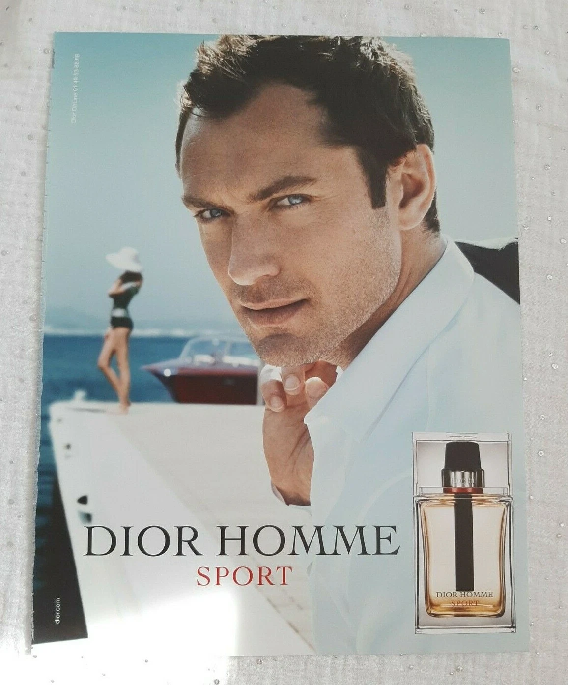 Publicité papier Parfum. Perfume Ad C. Dior Homme 2012 + Patch