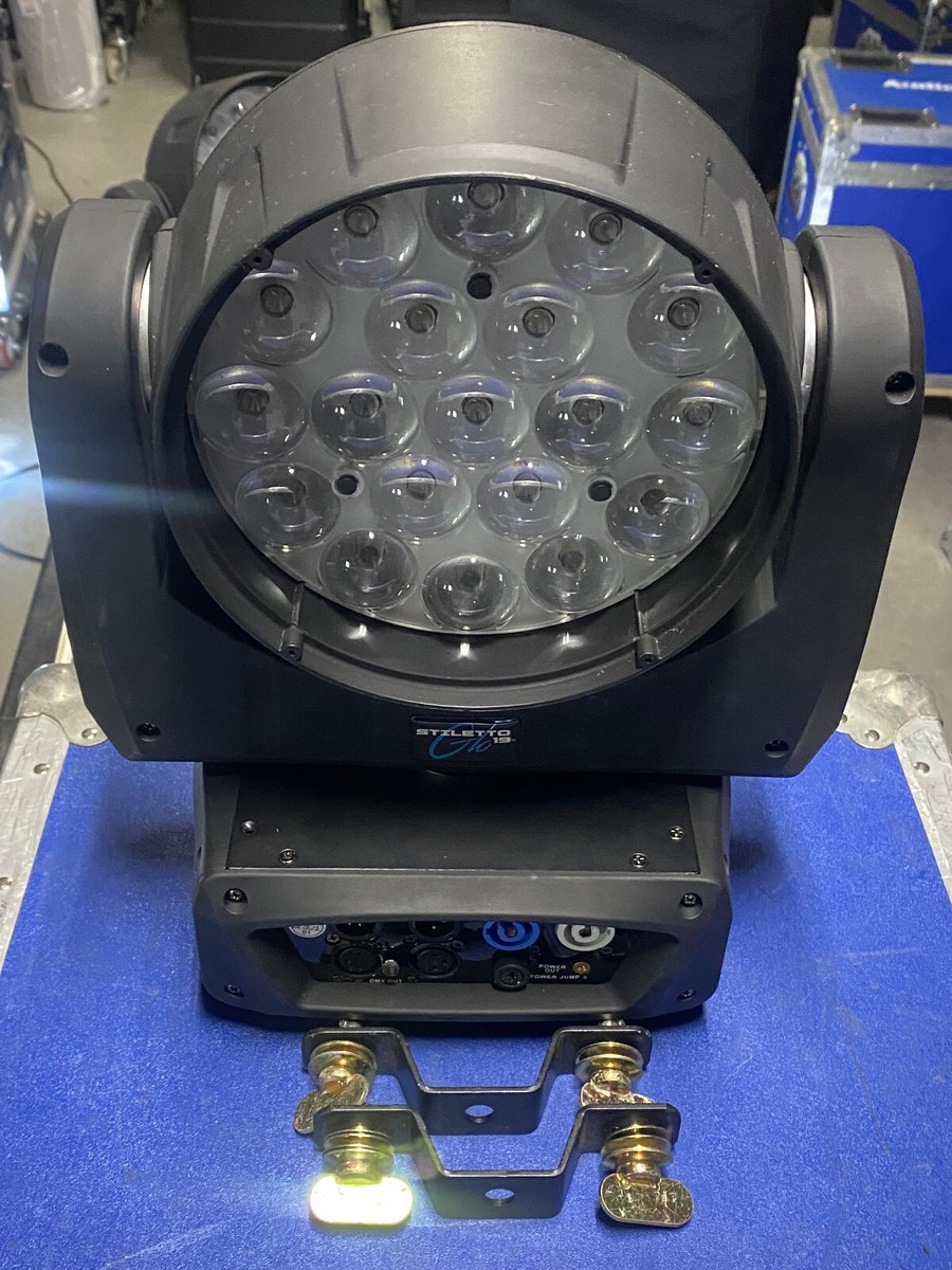 PAIR (2)- Blizzard Stiletto GLO19 RGBW LED Moving Head 19 x 15w W