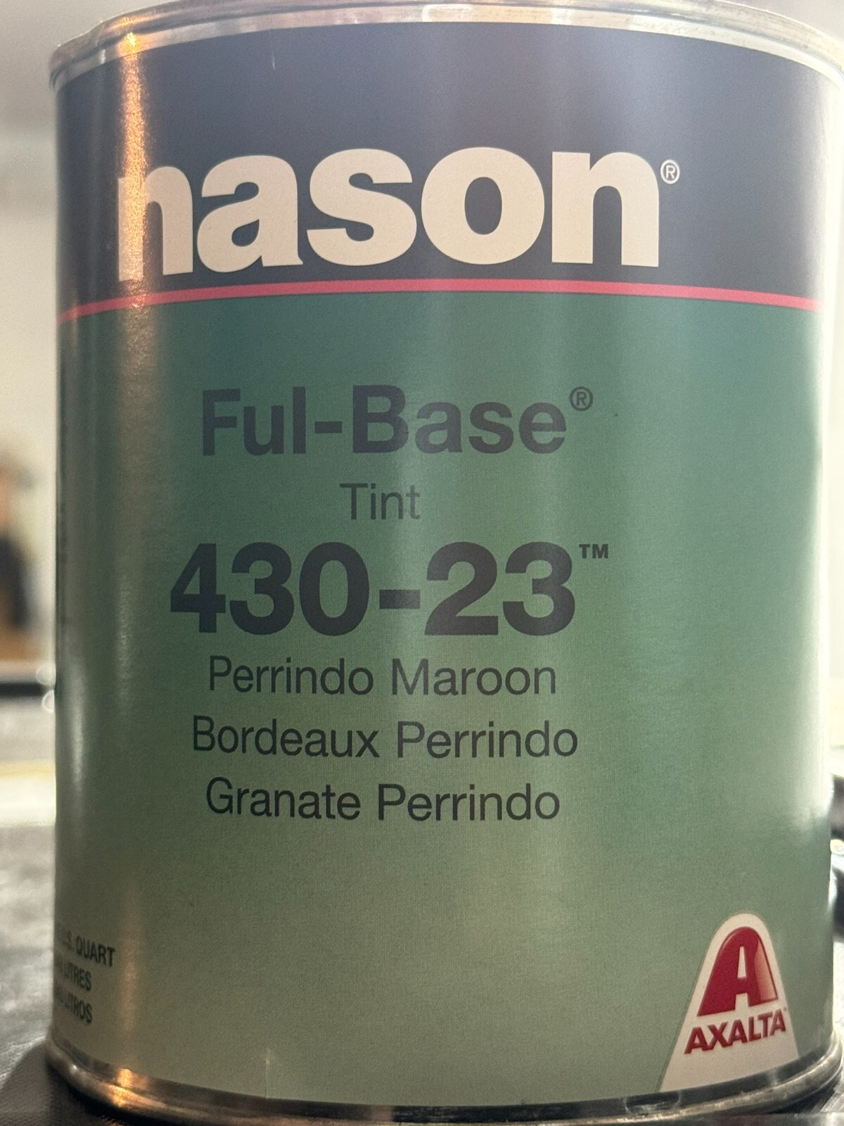 Axalta Coatings Nason 43023 Perrindo Maroon FulBase Tint Toner 1 Qt