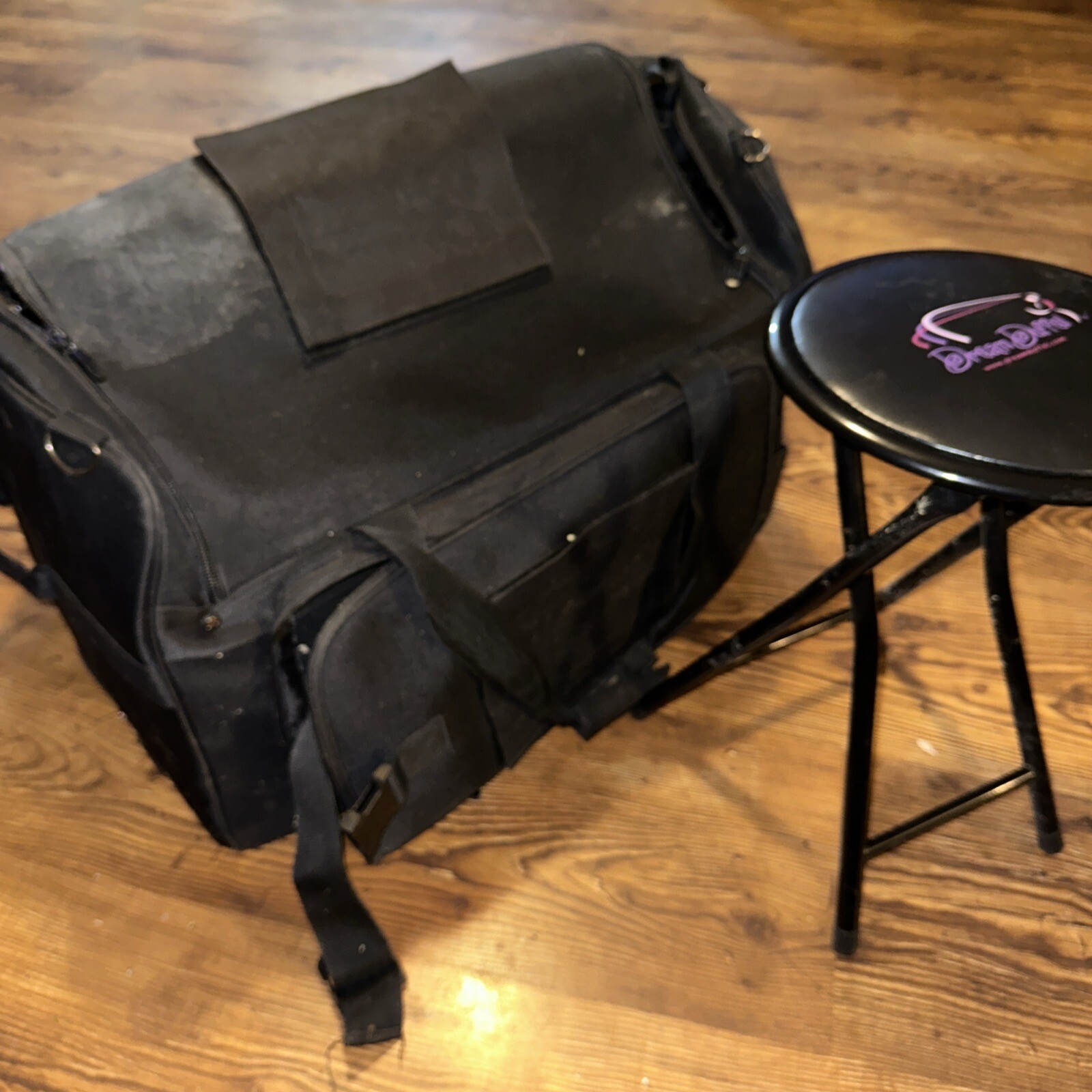 DREAM DUFFEL Large Black Bag Dance Luggage with Retractable Hanging