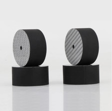 4PCS/Set Carbon Fiber Stand Hifi Audio Speaker Isolation Feet 40x20mm Base Pads