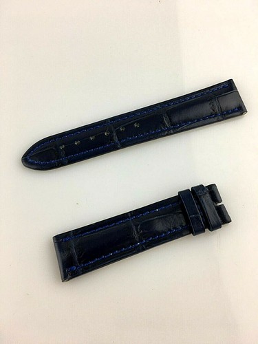 CINTURINO OROLOGIO LORENZ 20MM PELLE CUCITURE NEW OLD STOCK VINTAGE  QUALITA' BLU | eBay
