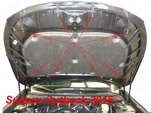BRA de Capot compatible Subaru Outback 2015 - 2020 Protège CAR PROTECTION TUNING - Picture 3 of 3