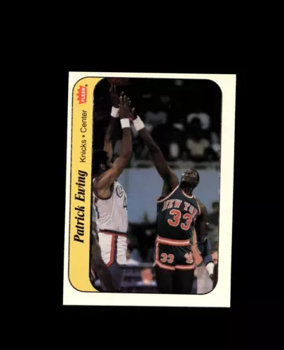 1986-87 Fleer Stickers #6 Patrick Ewing New York Knicks A49 397