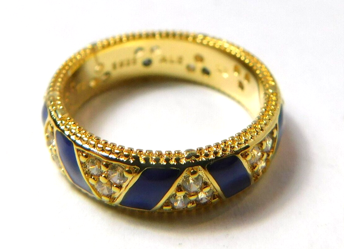 Authentic Pandora Ring, Shine Exotic Stones and Stripes Statement