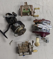 VINTAGE GARCIA MITCHELL, Ocean City, star, REELS , LOT of 4