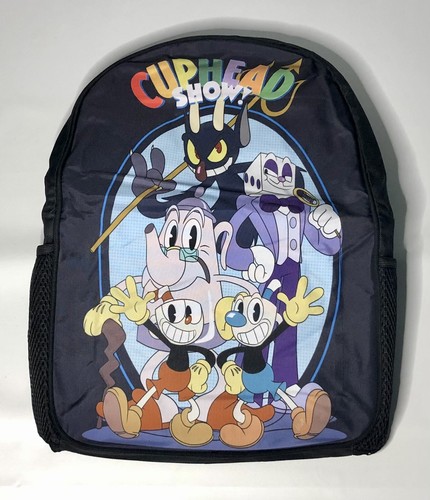 Back To School Cuphead Backpack Book Bag With Pencil Holder BRAND NEW - Picture 3 of 8