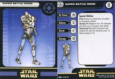 Star Wars Miniatures Clone Strike SUPER BATTLE DROID 47 card