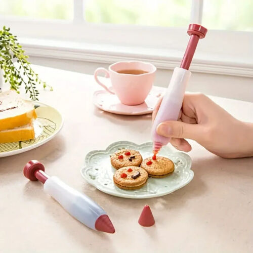 Silicone Icing Piping Pen Uncharged Food Decorating Writing Tool with Pastry - Picture 2 of 5
