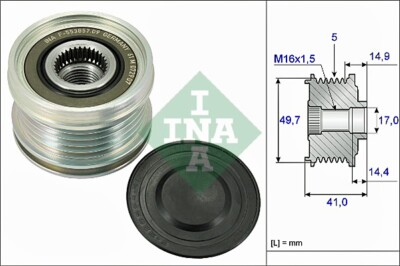 INA 535 0101 10 Generatorfreilauf für MERCEDES-BENZ,MITSUBISHI,SMART