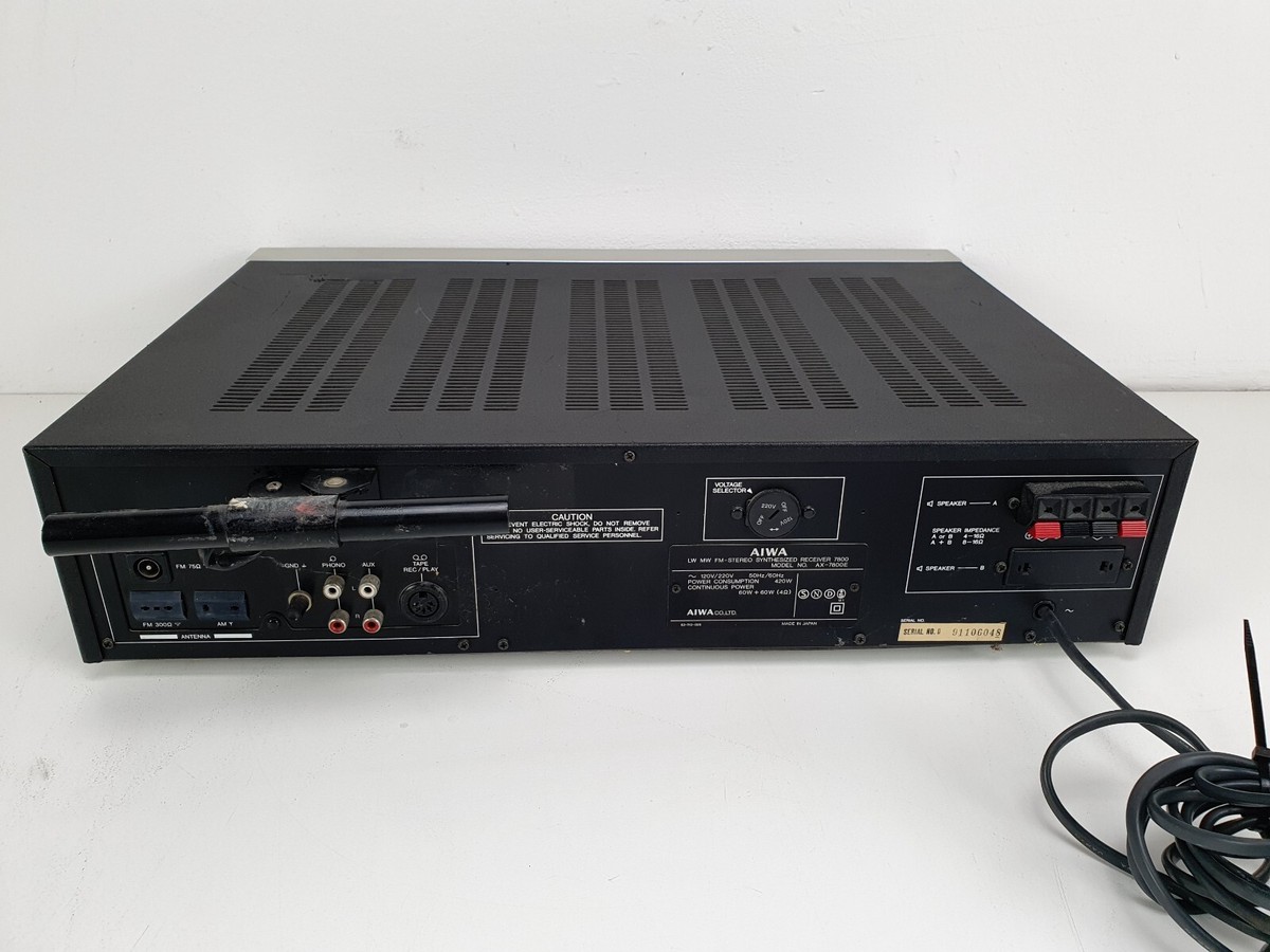 Aiwa AX-7800E- LW MW FM Stereo Synthesized Receiver | eBay