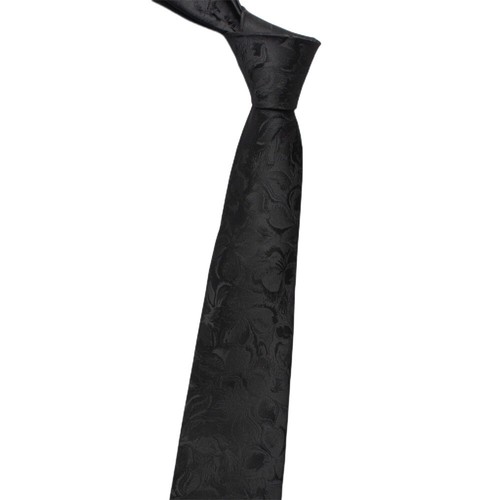 Men Solid Black 8CM Wide Stripe Necktie Wedding Party Formal Business Neck Tie - Photo 11/13